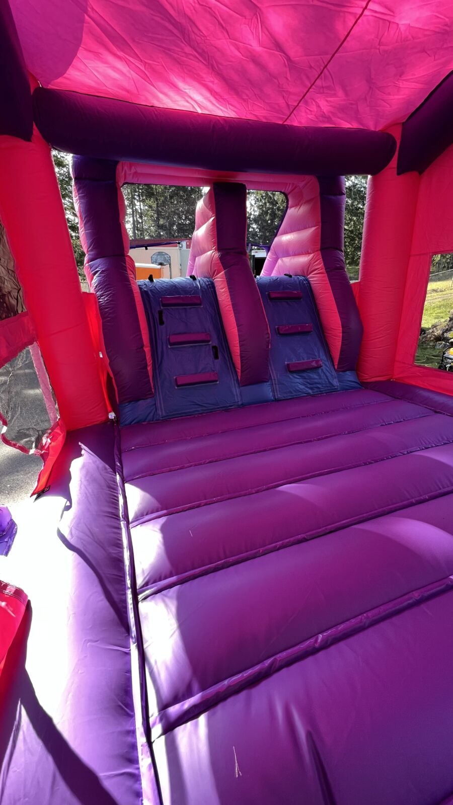 Pink Double Slide Combo (Wet & Dry) – Funtime Inflatables